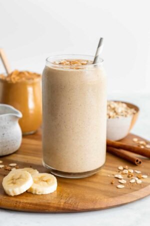 Oats Banana Peanut Protein Shake