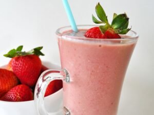 Cream Banana Strawberry Protein Shake